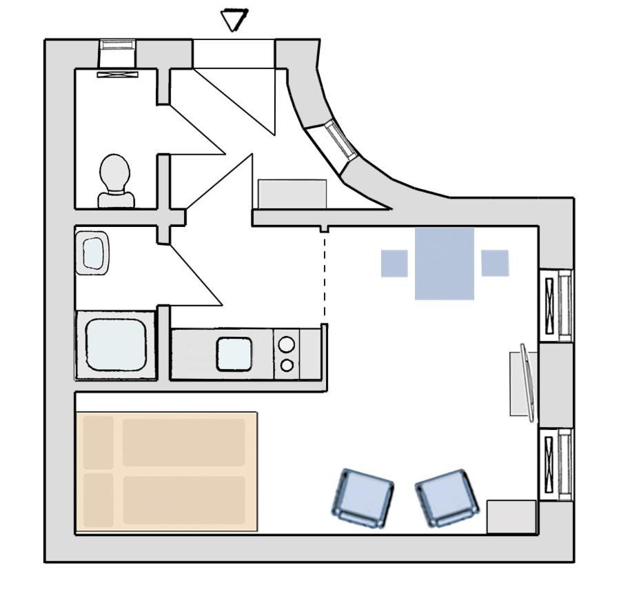 Studio-Apartment Augarten Βιέννη Δωμάτιο φωτογραφία